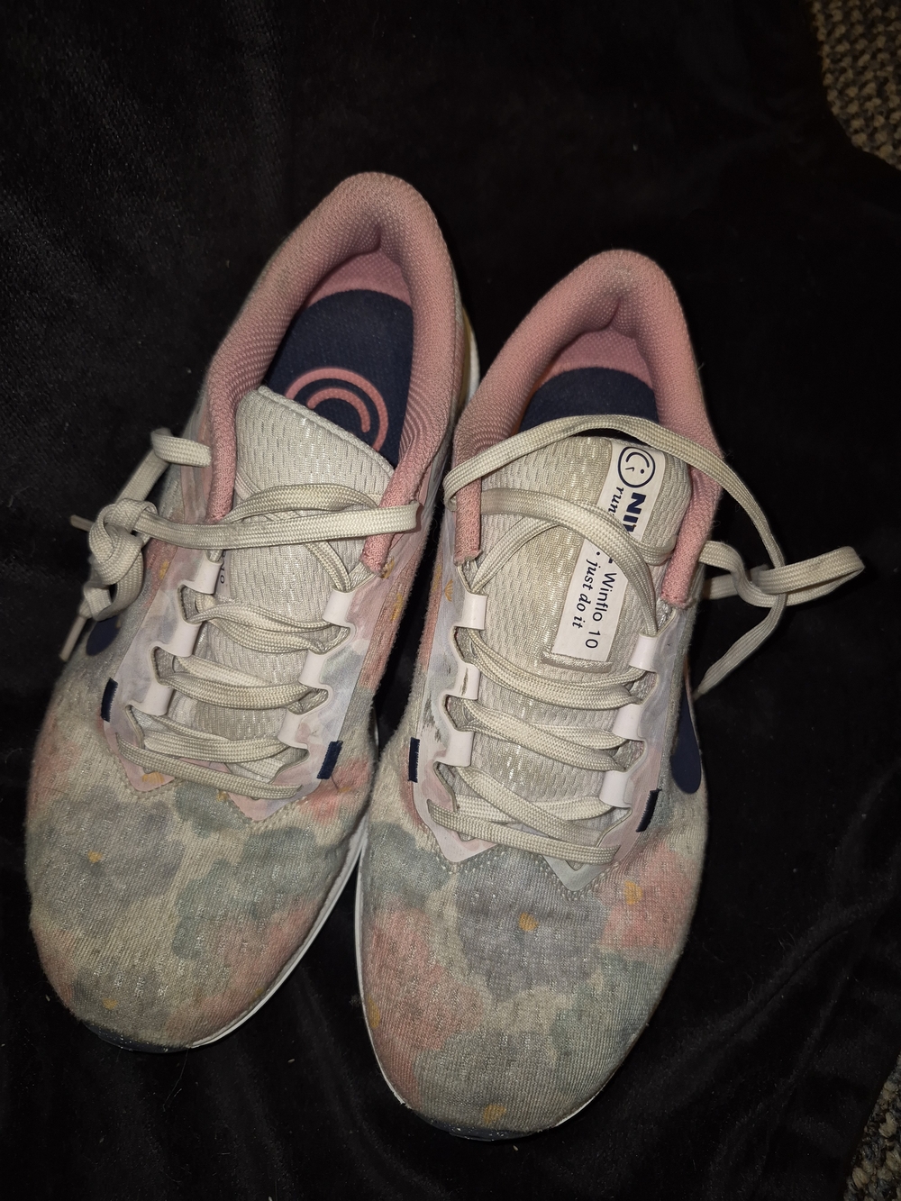 Nike Kids Tie-Dye Pastel Sneakers with Pink Interior